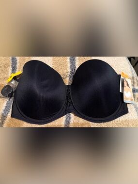 Vanity Fair Black Seamless Moulded Strapless Bra